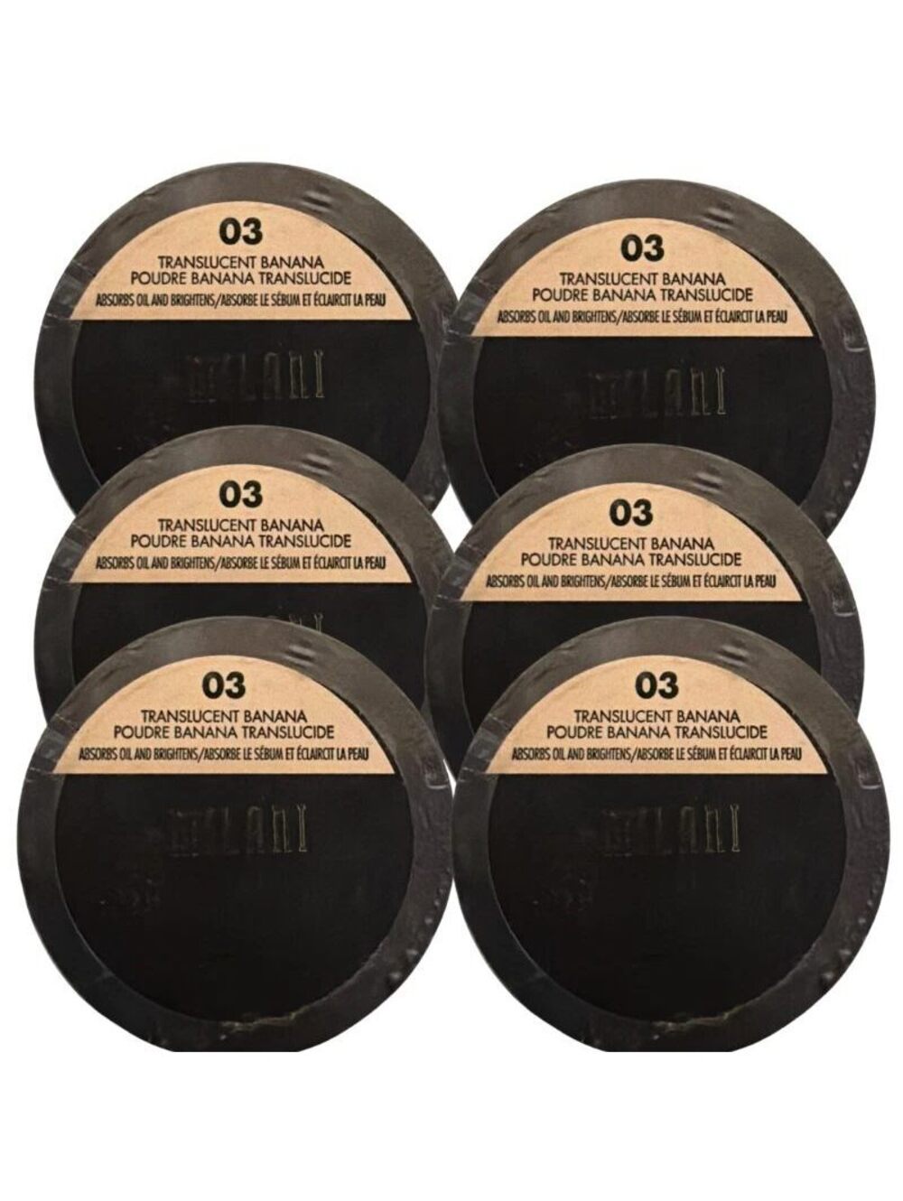 Milani Make It Last Setting Powder 03 Translucent Banana Brightening 6 Pack